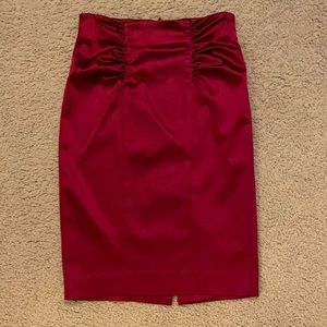 Bebe red skirt